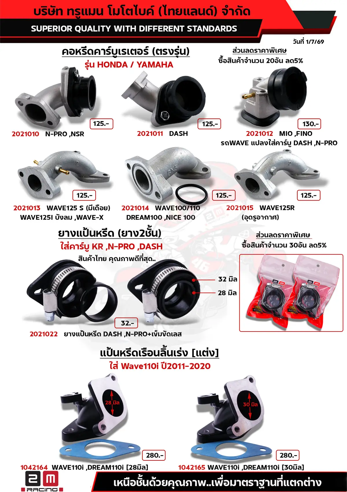 คอหรีดคาร์บู(มิเนียม)เดิม-ยางแป้นหรีดยาง2ชั้น