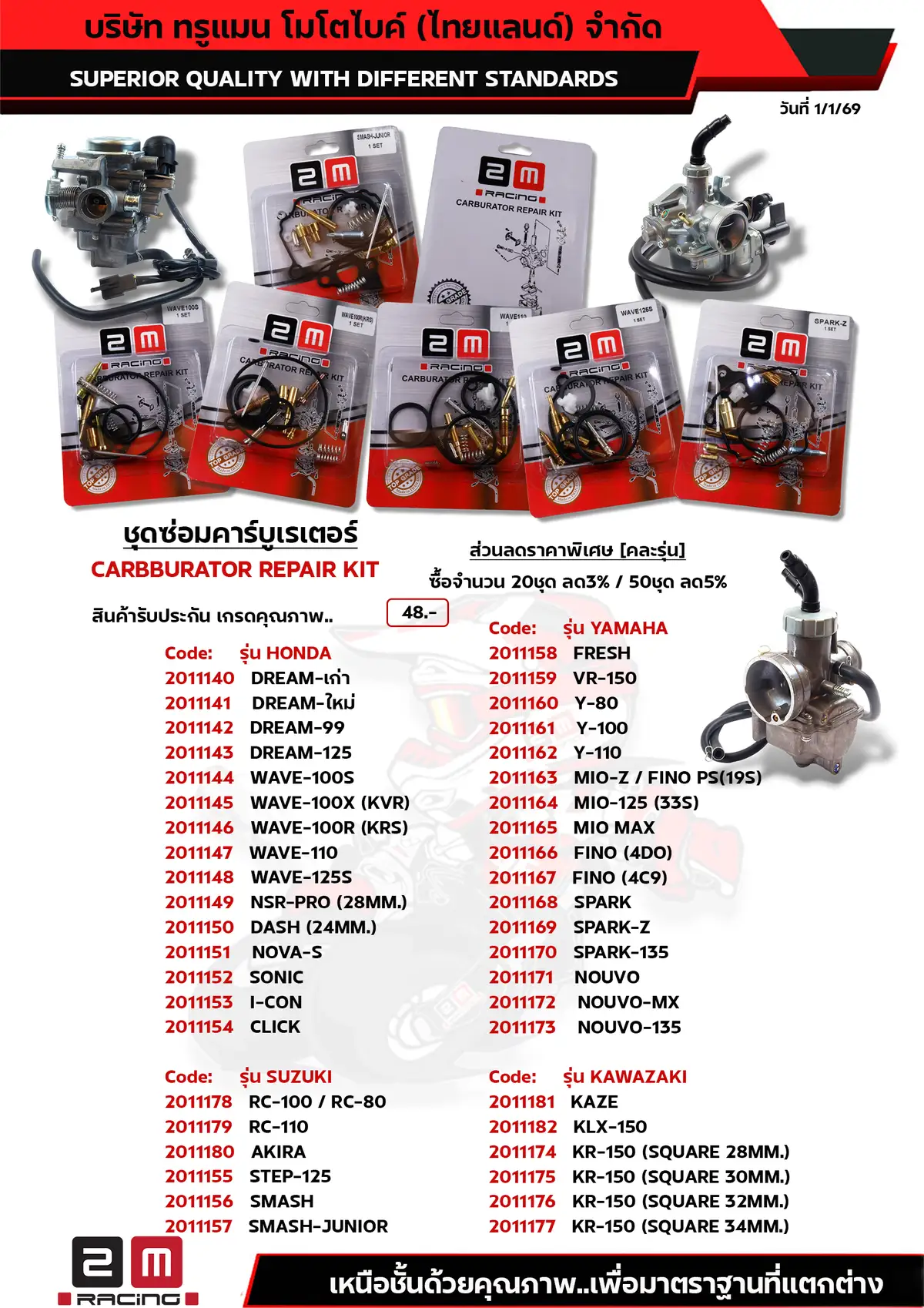 ชุดซ่อมคาร์บูเรเตอร์