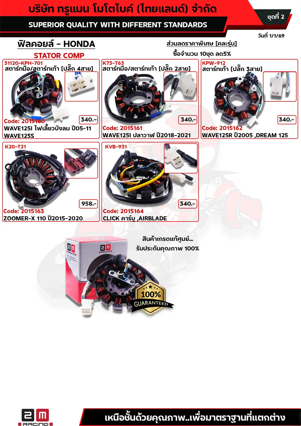 ฟิลคอยล์HONDA ชุดที่2